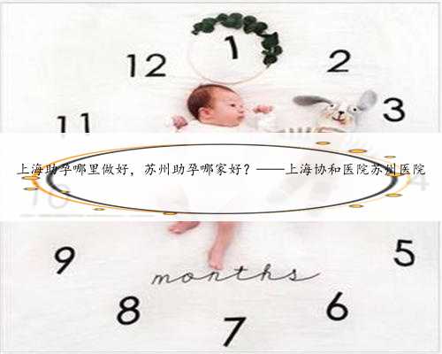 上海助孕哪里做好，苏州助孕哪家好？——上海协和医院苏州医院