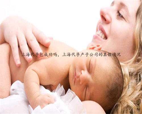 上海代孕包成功吗，上海代孕产子公司的真假情况